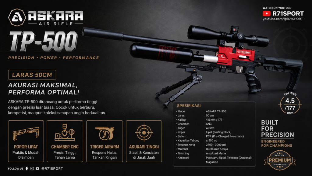 PCP askara Tabung Bocap Bogel Predator