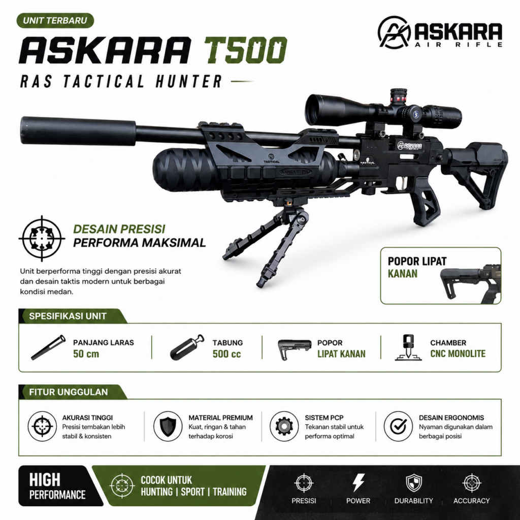 PCP Predator Askara Tabung 500cc Risras Hunter